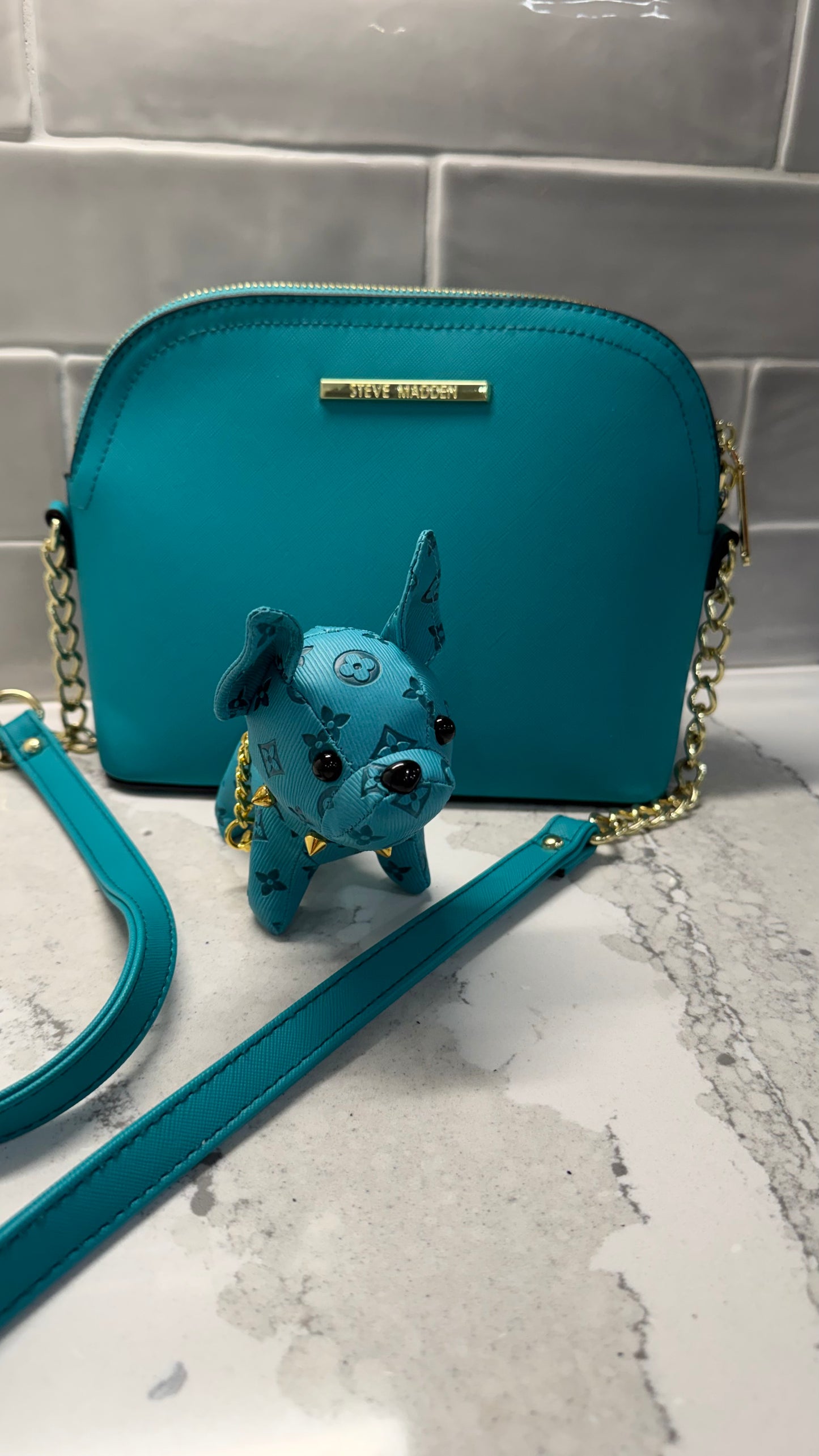 Purty Gertie Frenchie Bag Charm - Ruff Life Rescue Wear