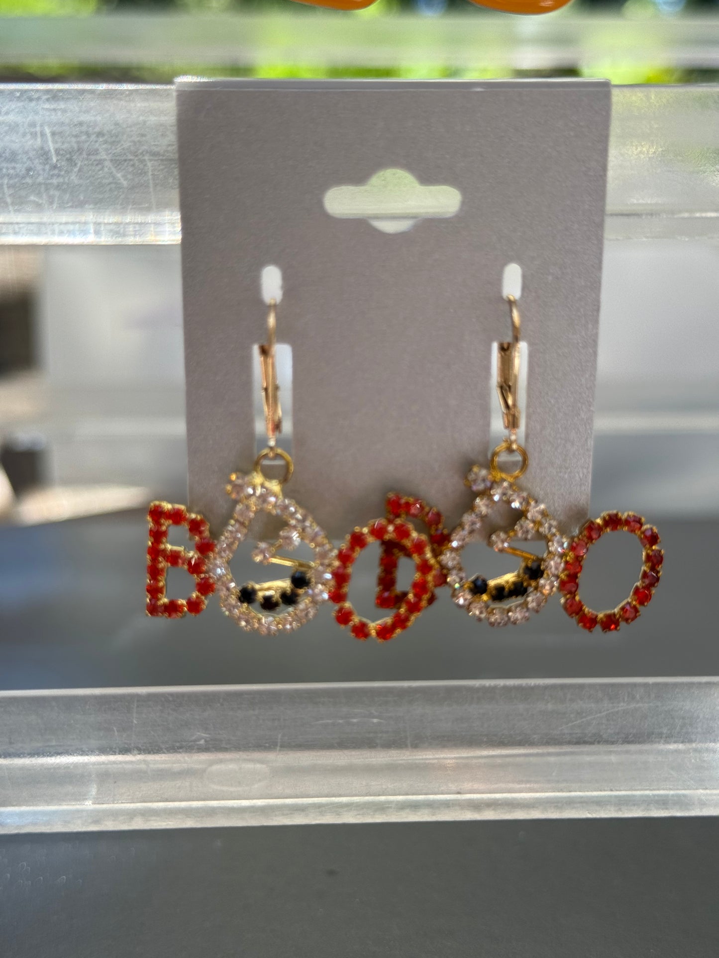 π Clasp Dangle BOO Earrings β Halloween Sale!