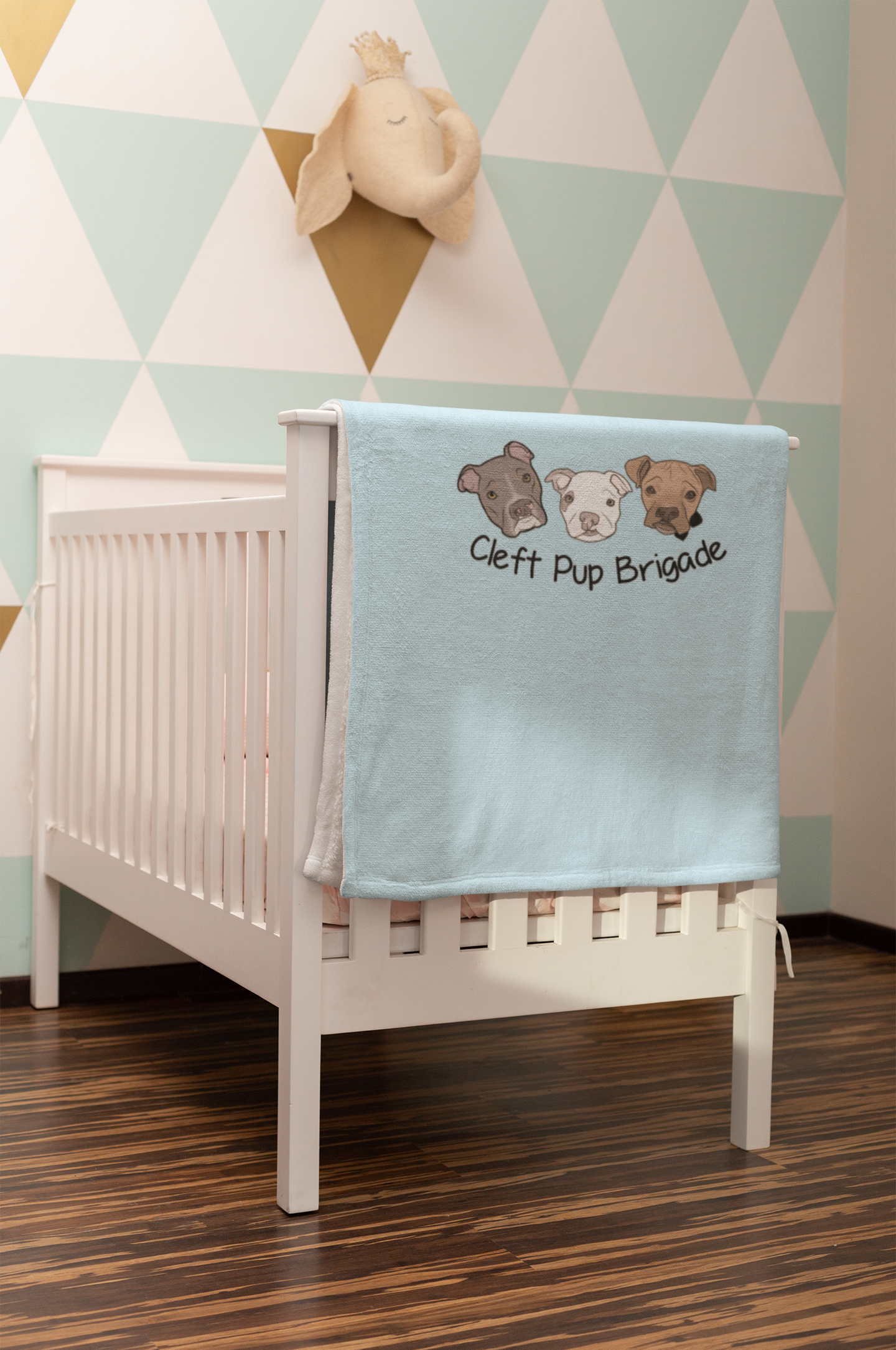 Cleft Pup Brigade Puppy - Baby Blanket - Ruff Life Rescue Wear