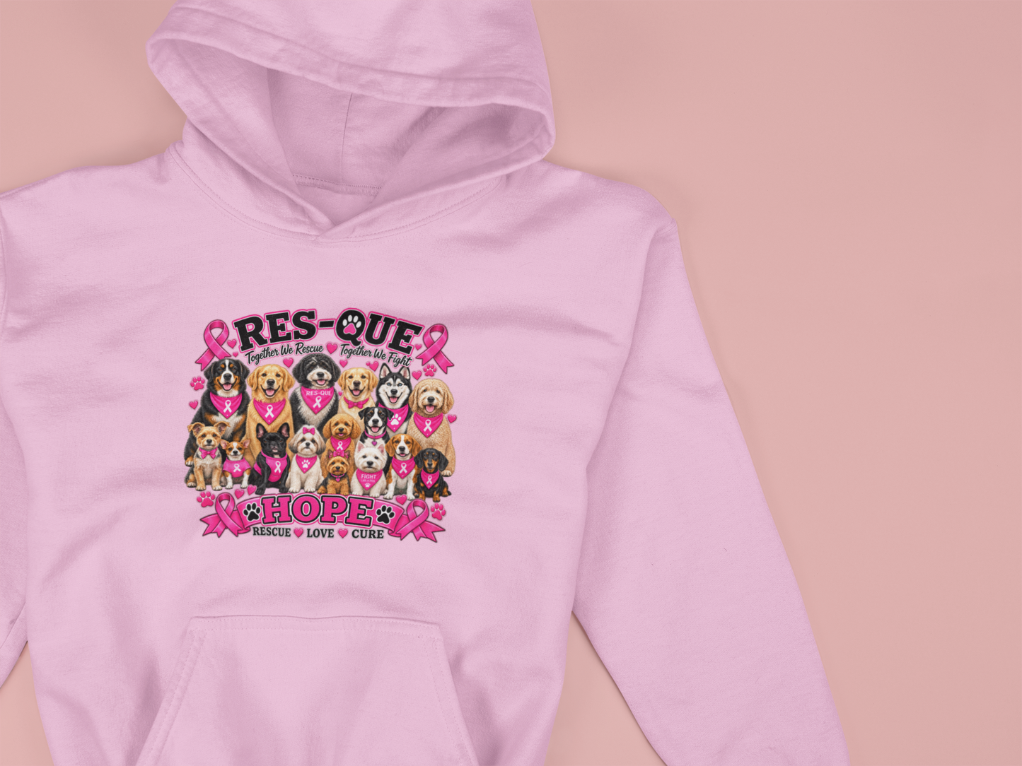 Res-Que Breast Cancer Hoodie