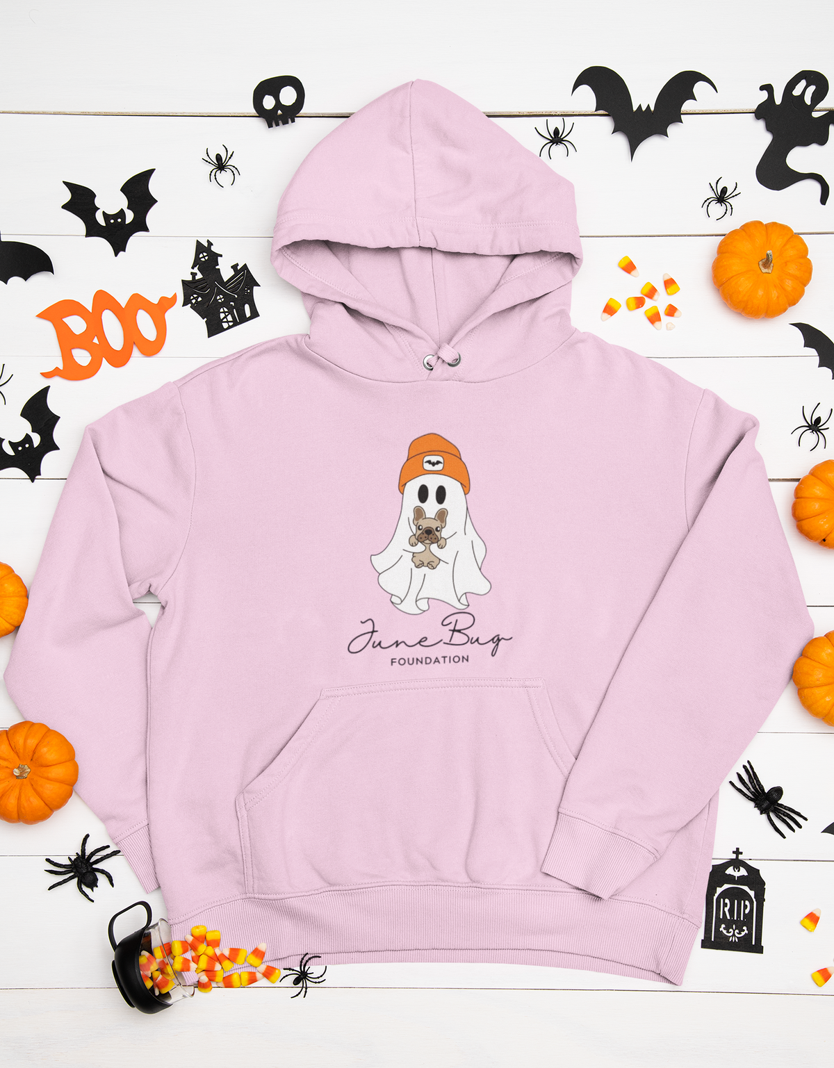 👻 June Bug Foundation Halloween Hoodie – Gildan 18500 - Ruff Life Rescue Wear