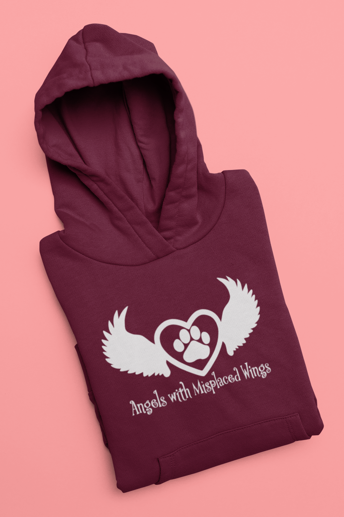 Wings Pull Over Fleece Hoodie (available in several colors) - Ruff Life Rescue Wear