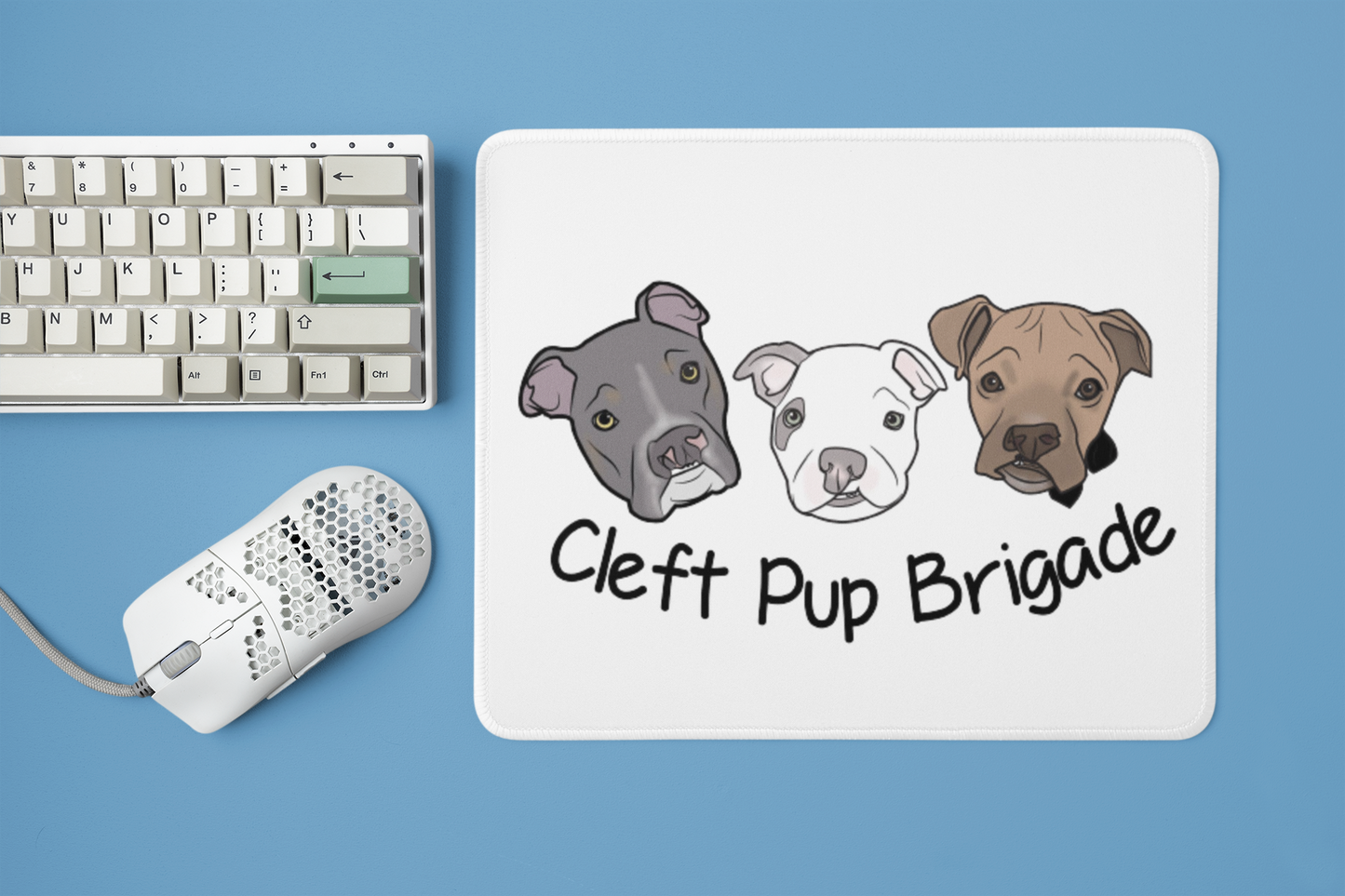 Cleft Pup Brigade Mouse Pad - Ruff Life Rescue Wear