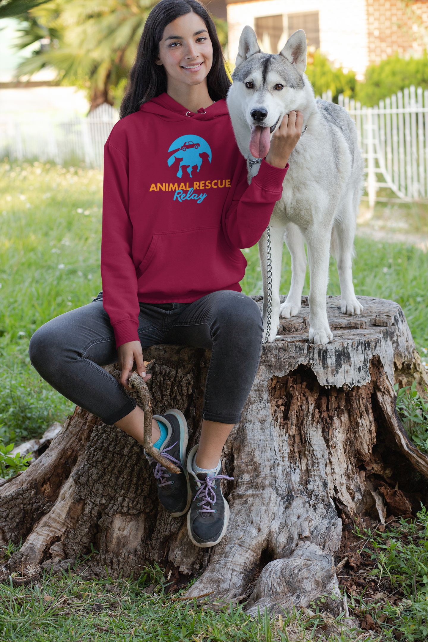 Animal Rescue Relay- Pullover Hoodie (Available in several colors) - Ruff Life Rescue Wear