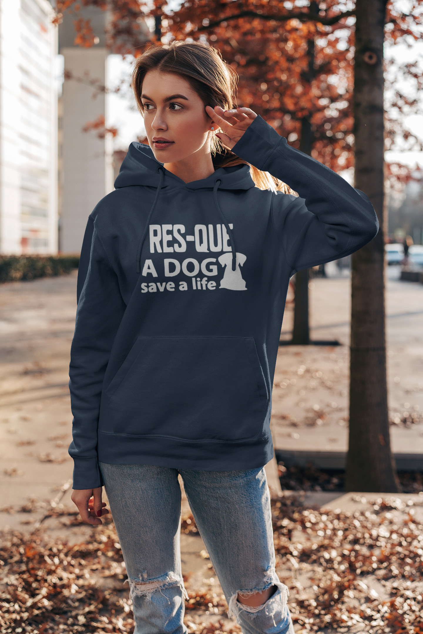 Save A Life Hoodie (Available in winter colors) - Ruff Life Rescue Wear