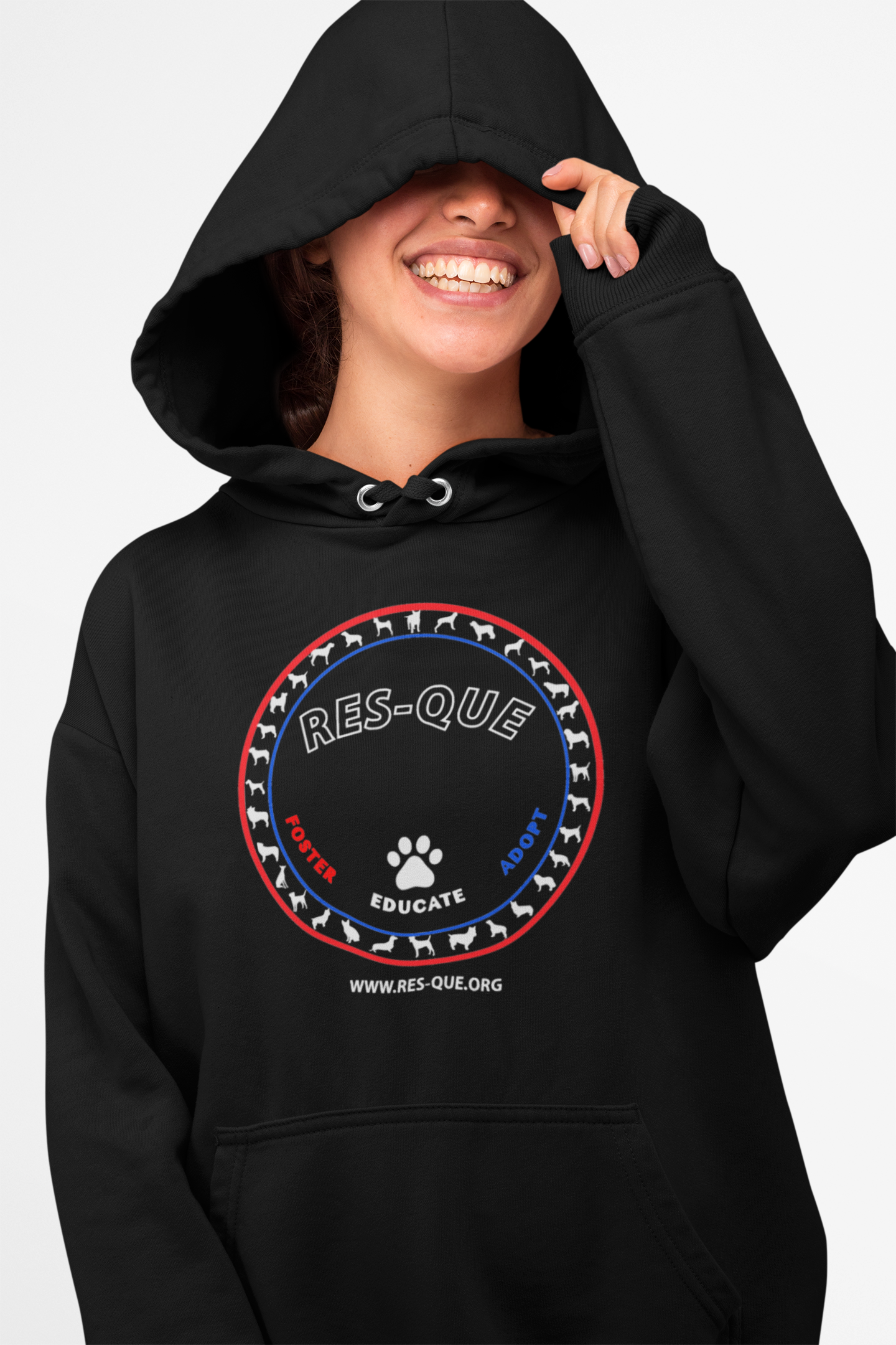 Patriotic Res-que Pullover Hoodie - Ruff Life Rescue Wear