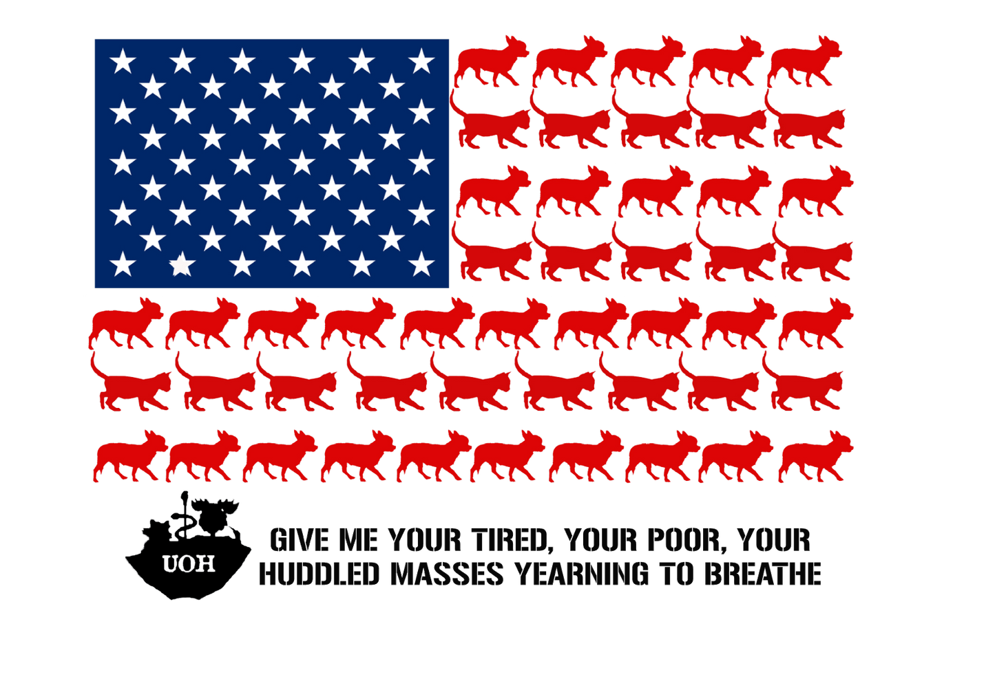 Patriotic Umbrella of Hope Flowy Tank - Ruff Life Rescue Wear