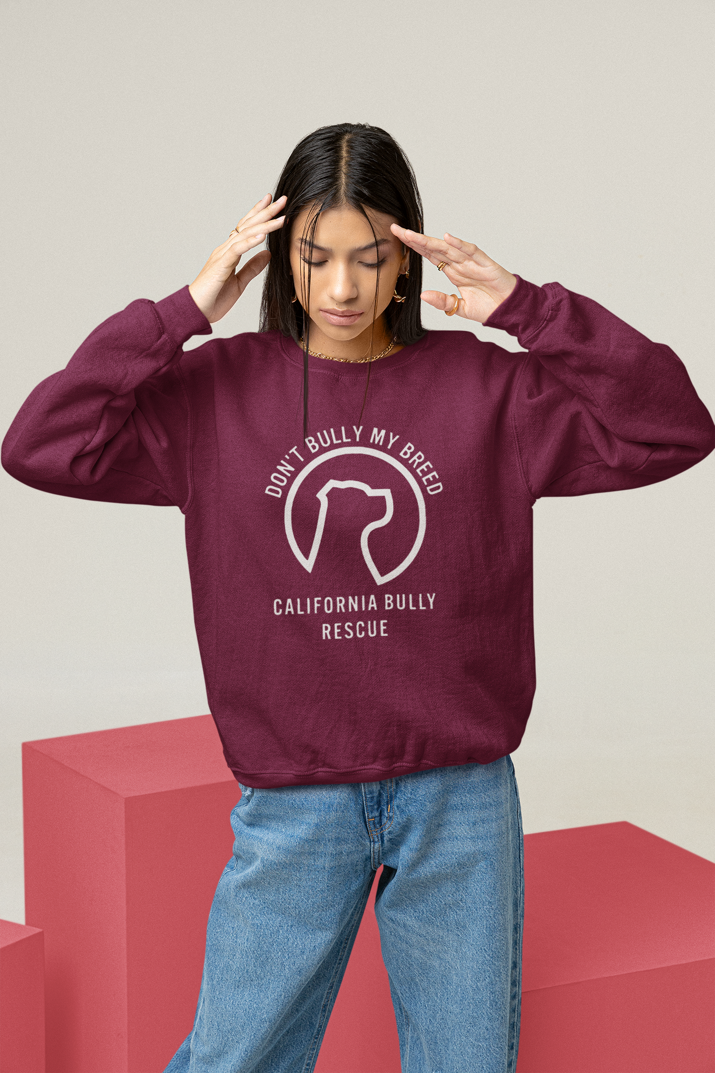 California Bully Rescue Sweatshirt (available in several colors) - Ruff Life Rescue Wear