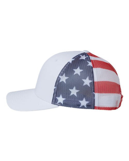 Flag Trucker Hat - Ruff Life Rescue Wear
