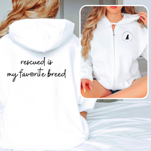 Favorite Breed Zip Up Hoodie (available in several colors)