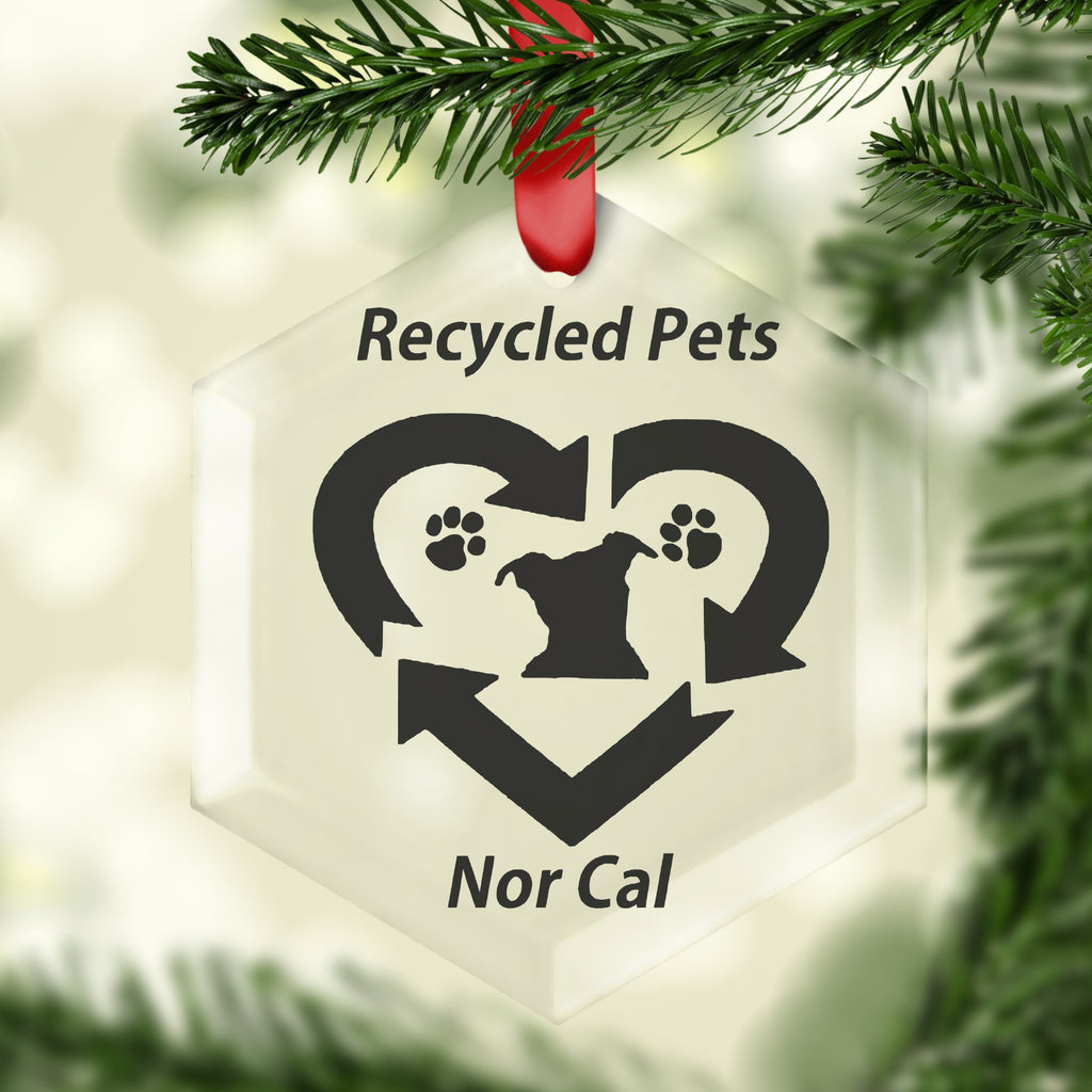 Recycled Pets Glass Ornament (Free with purchase just add to cart)