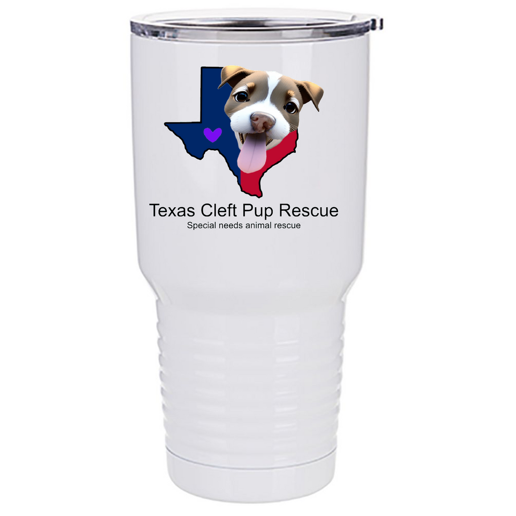 Texas Cleft Pup Rescue 30 oz Tumbler