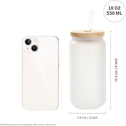 18 oz Lily's Frosted Glass - Ruff Life Rescue Wear