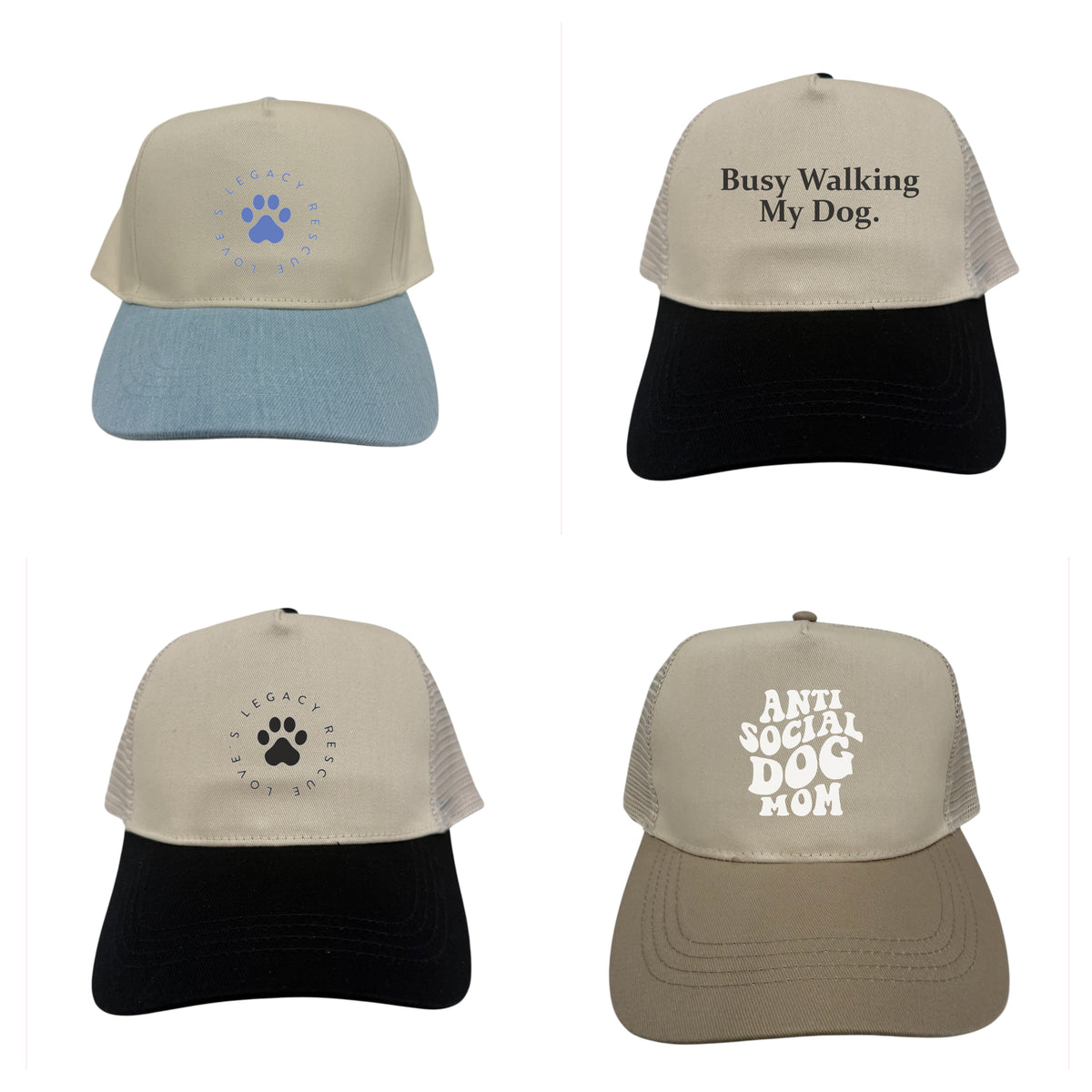 Loves Two Toned Baseball Cap - Ruff Life Rescue Wear
