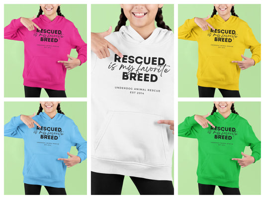 Underdog Rescued Youth Hoodie - Ruff Life Rescue Wear