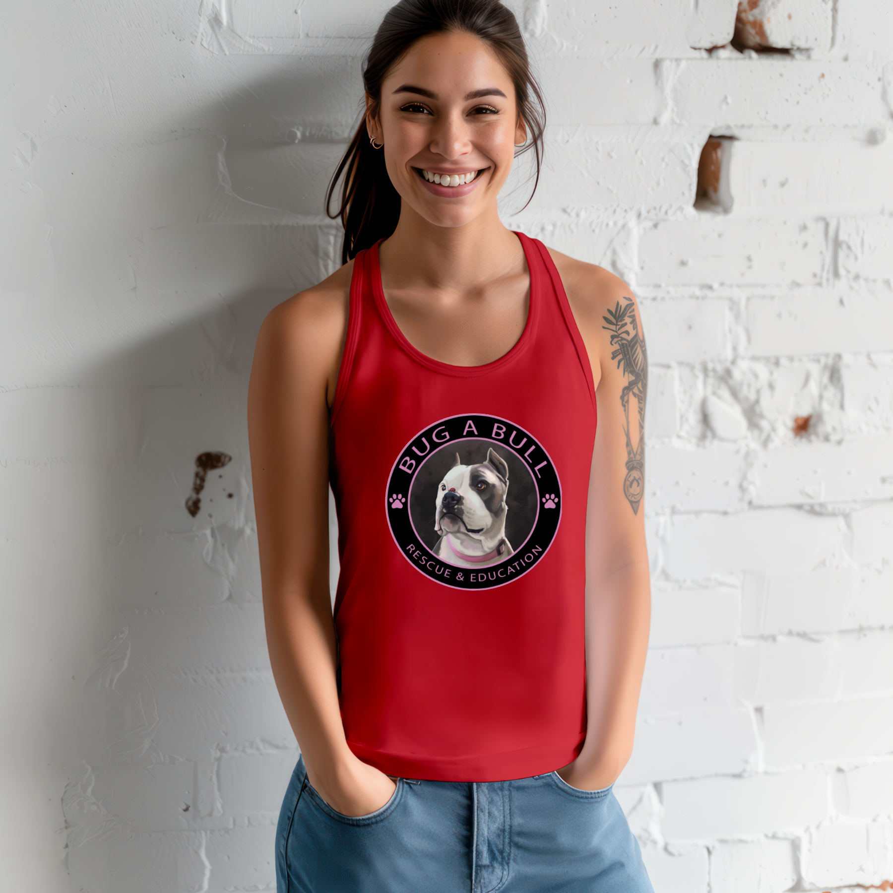 Bug A Bull Flowy Racerback Tank (Available in several colors)