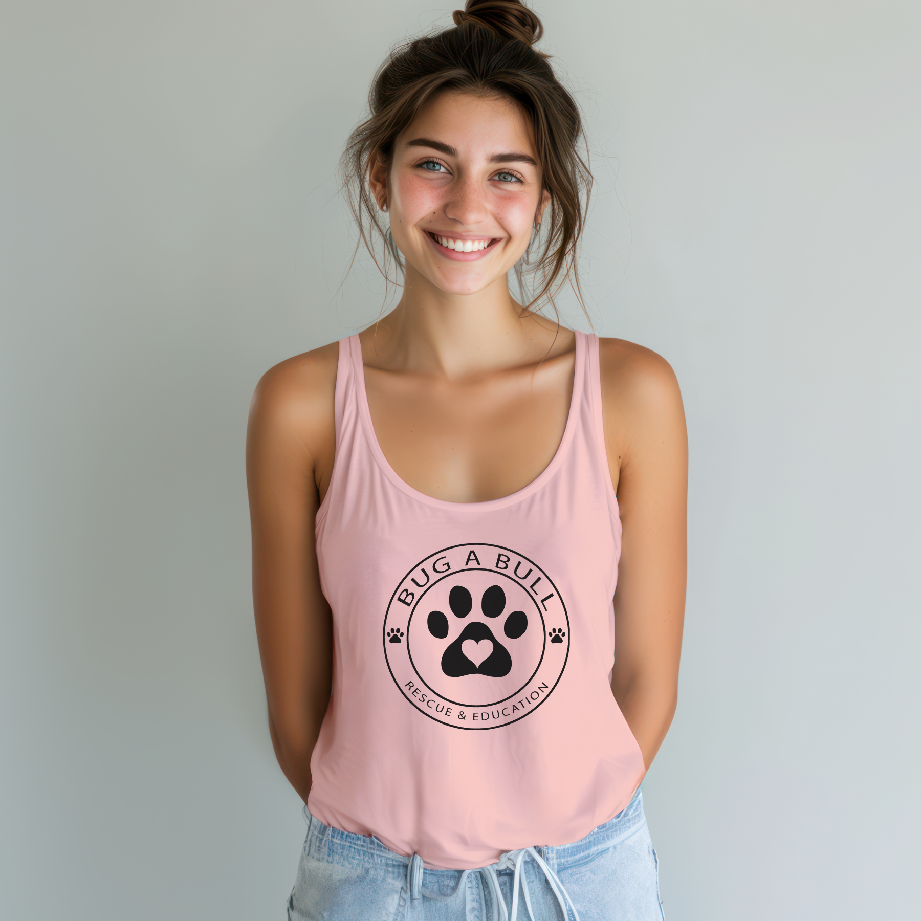 Paw Flowy Racerback Tank (Available in several colors)