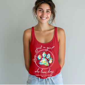 Love's Dogs Flowy Racerback Tank (Available in several colors)