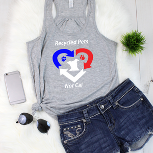 Recycled 4th of July Flowy Tank