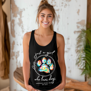 Love's Dogs Flowy Racerback Tank (Available in several colors)