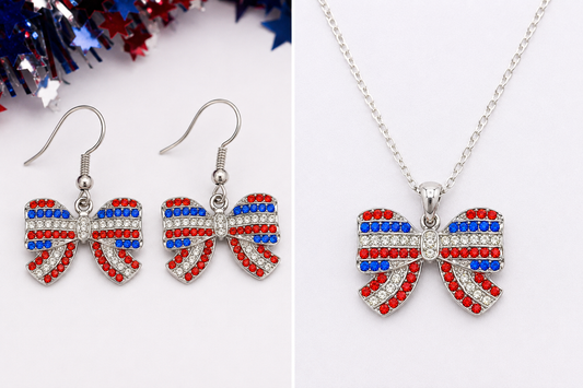 Patriotic Freedom Bow Jewelry Collection