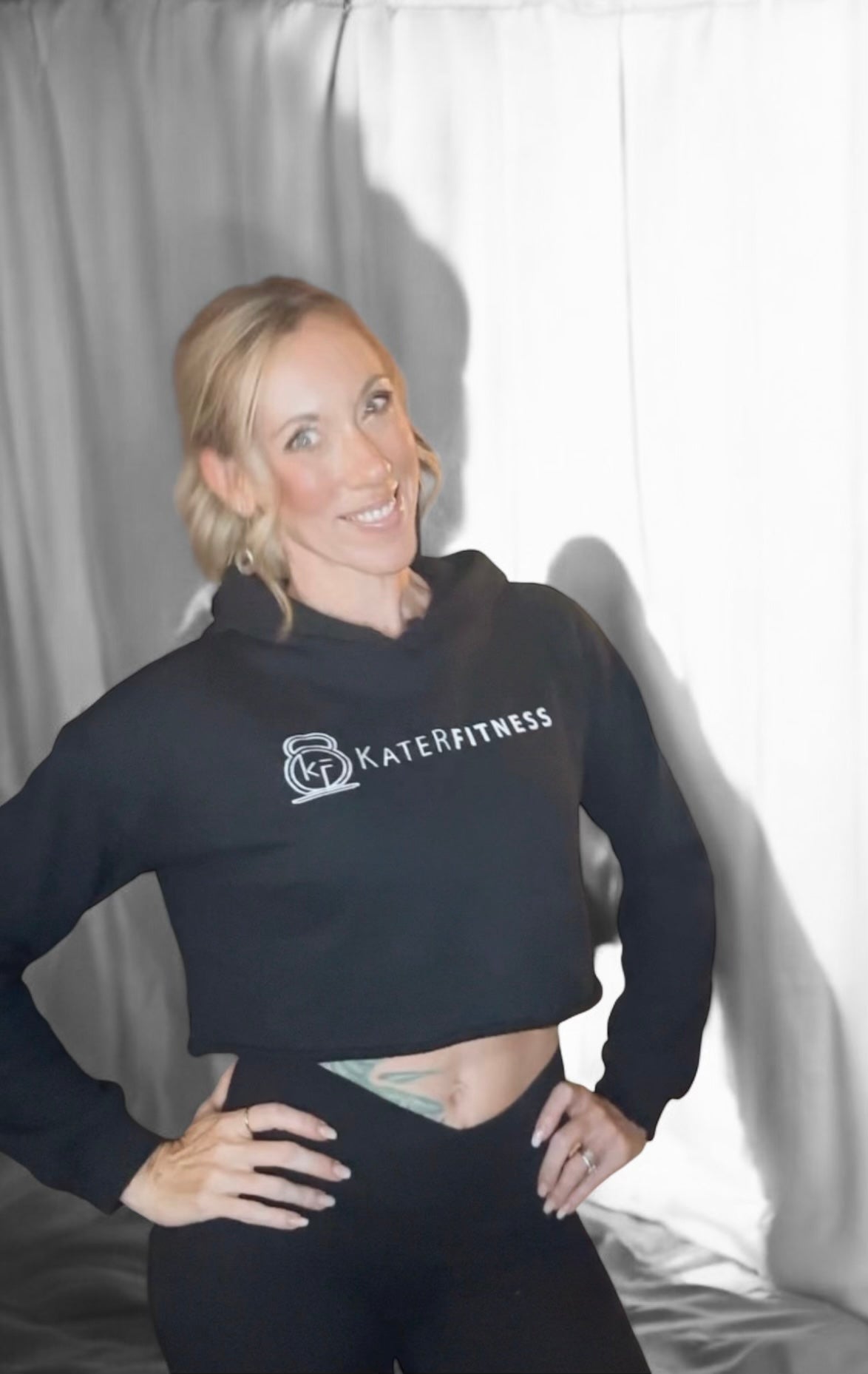 KateRFitness Crop Hoodie - Ruff Life Rescue Wear
