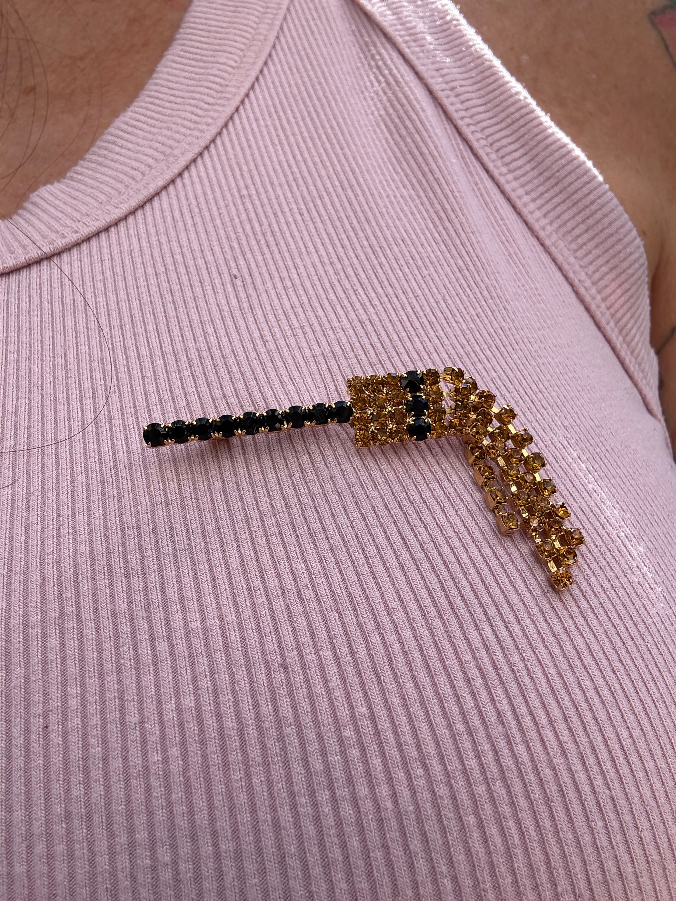 Ride the Witch’s Broom | Crystal Halloween Brooch