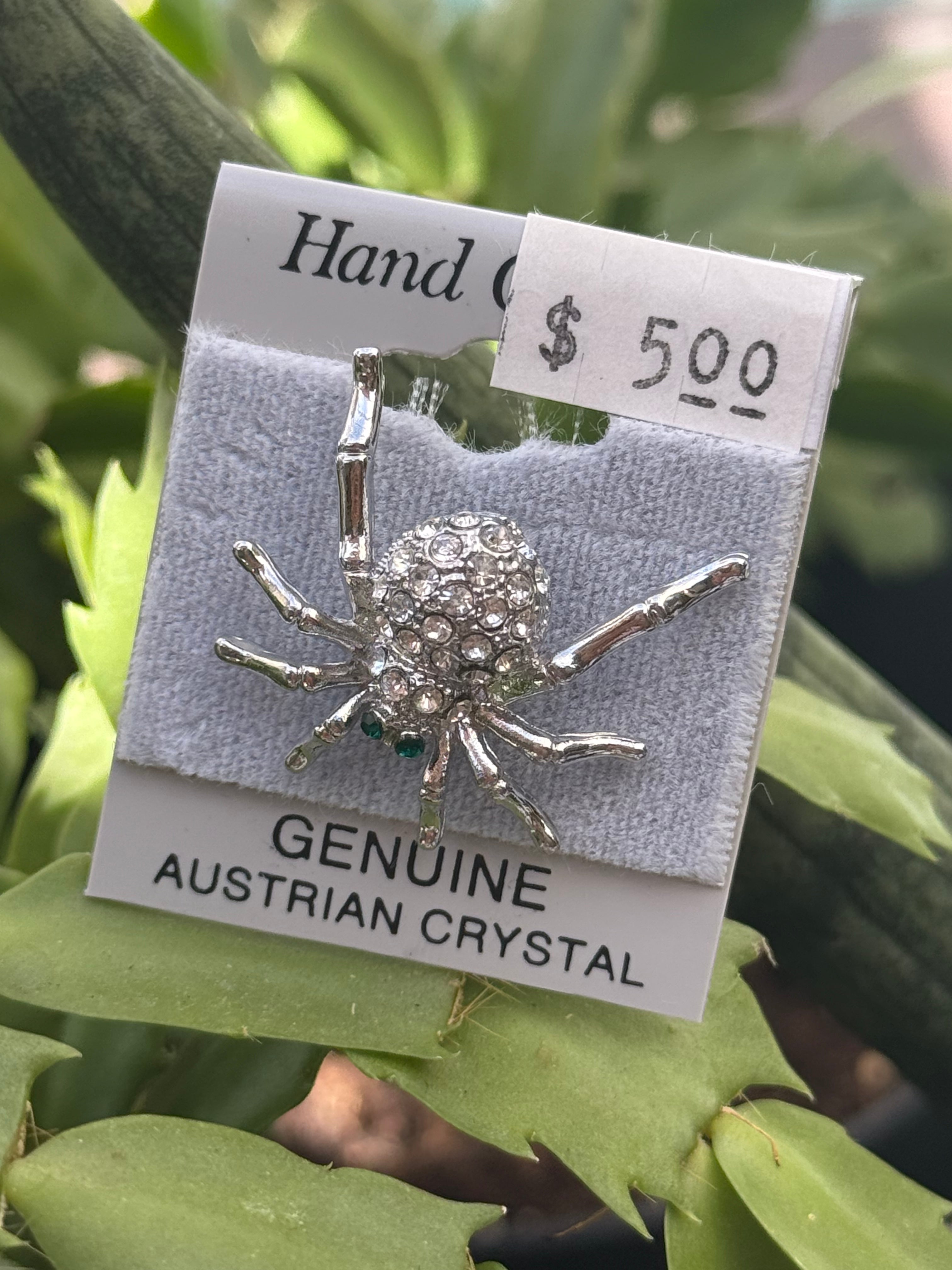 Crystal Spider Brooch Collection | Genuine Austrian Crystal Pins |