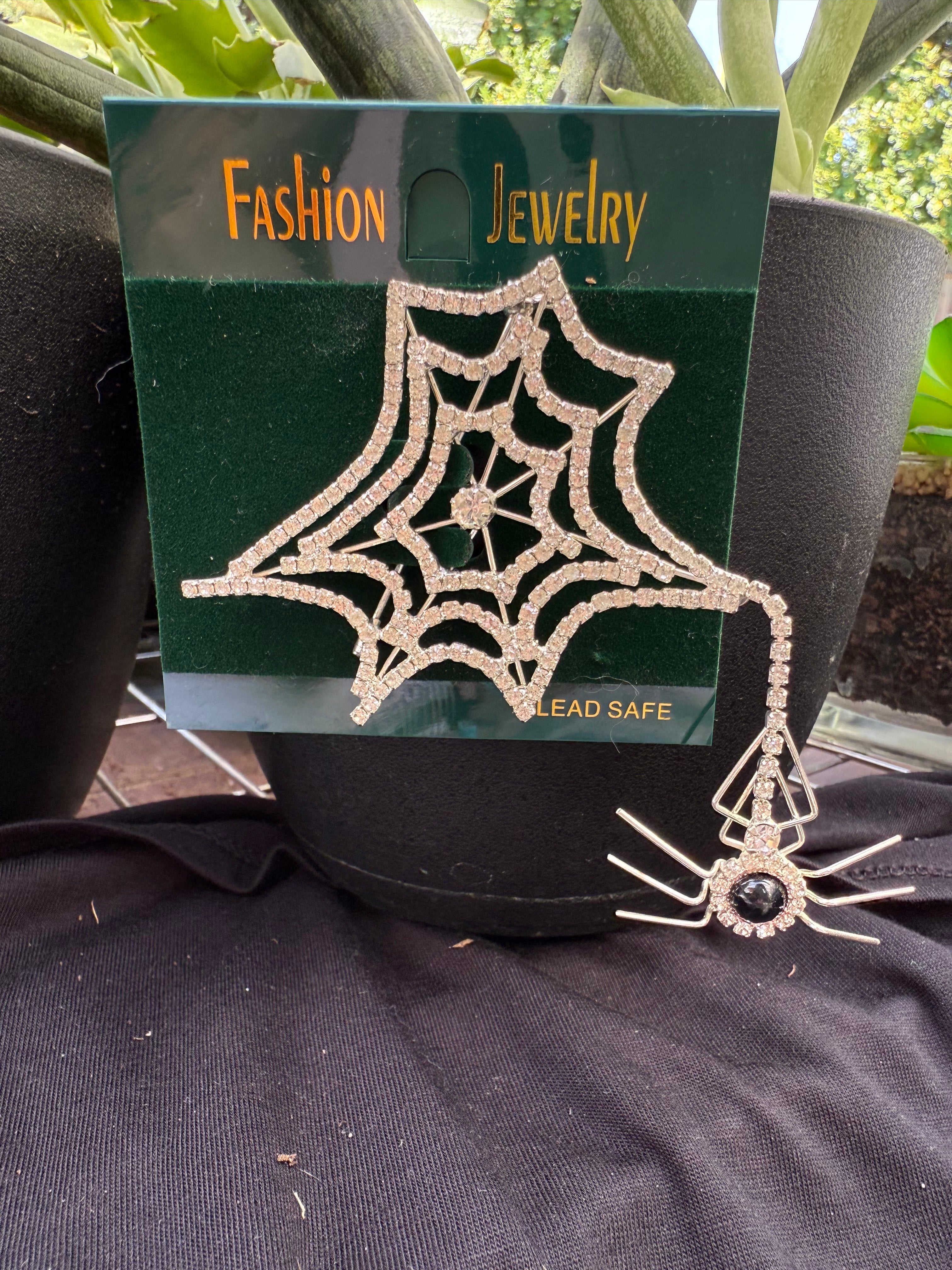 Crystal Spider Brooch Collection | Genuine Austrian Crystal Pins |