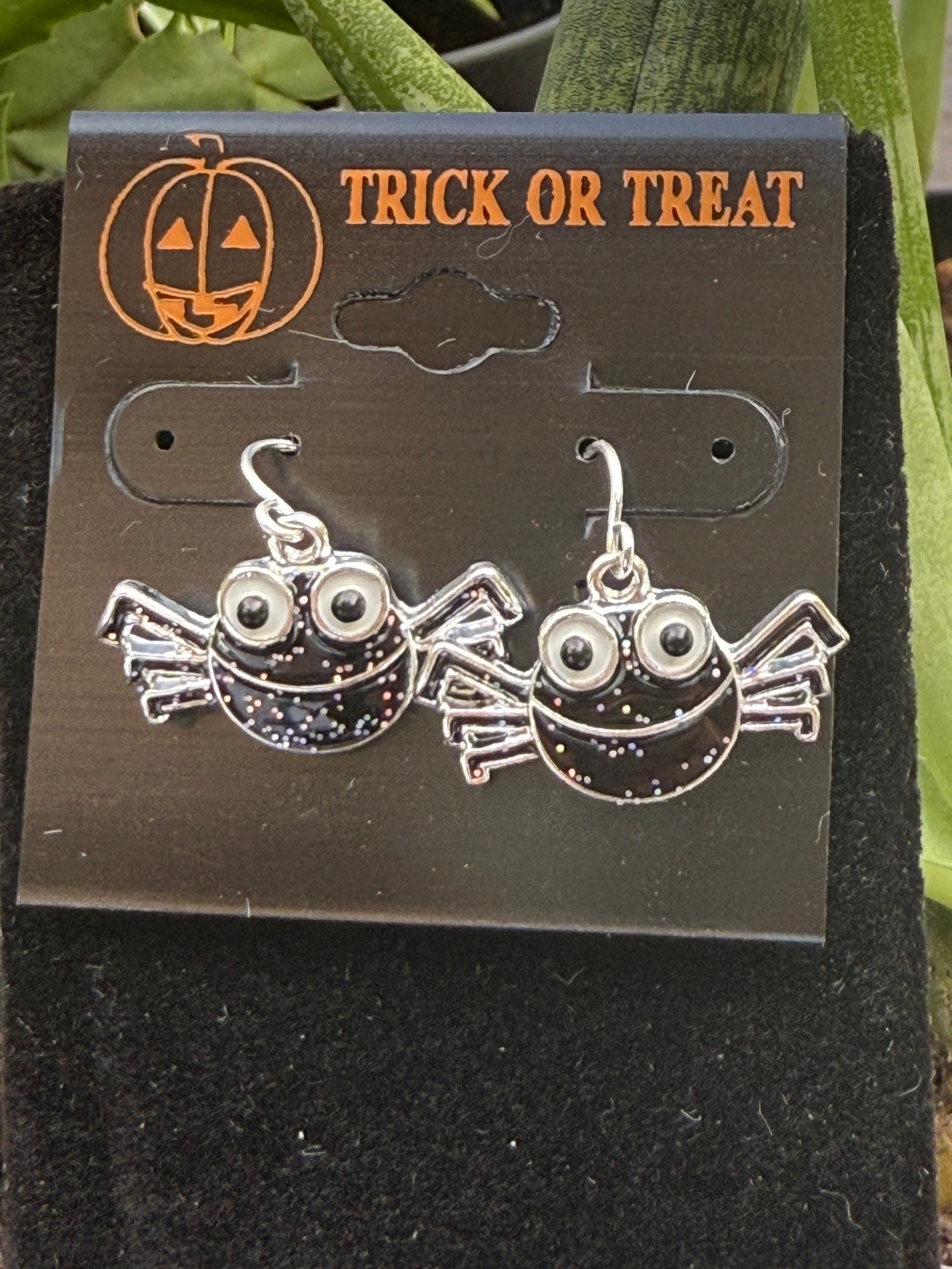 Trick or Treat Spider Earrings
