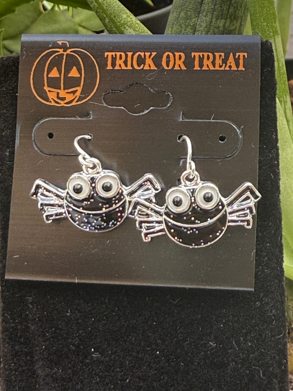 Trick or Treat Spider Earrings