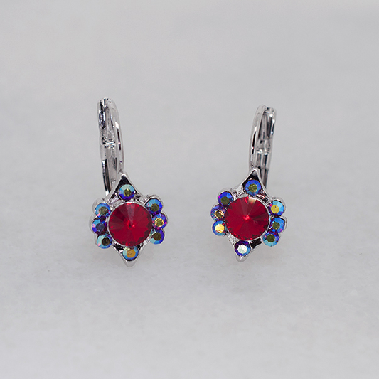 Vintage-Inspired Austrian Crystal Hoop Earrings - Ruff Life Rescue Wear