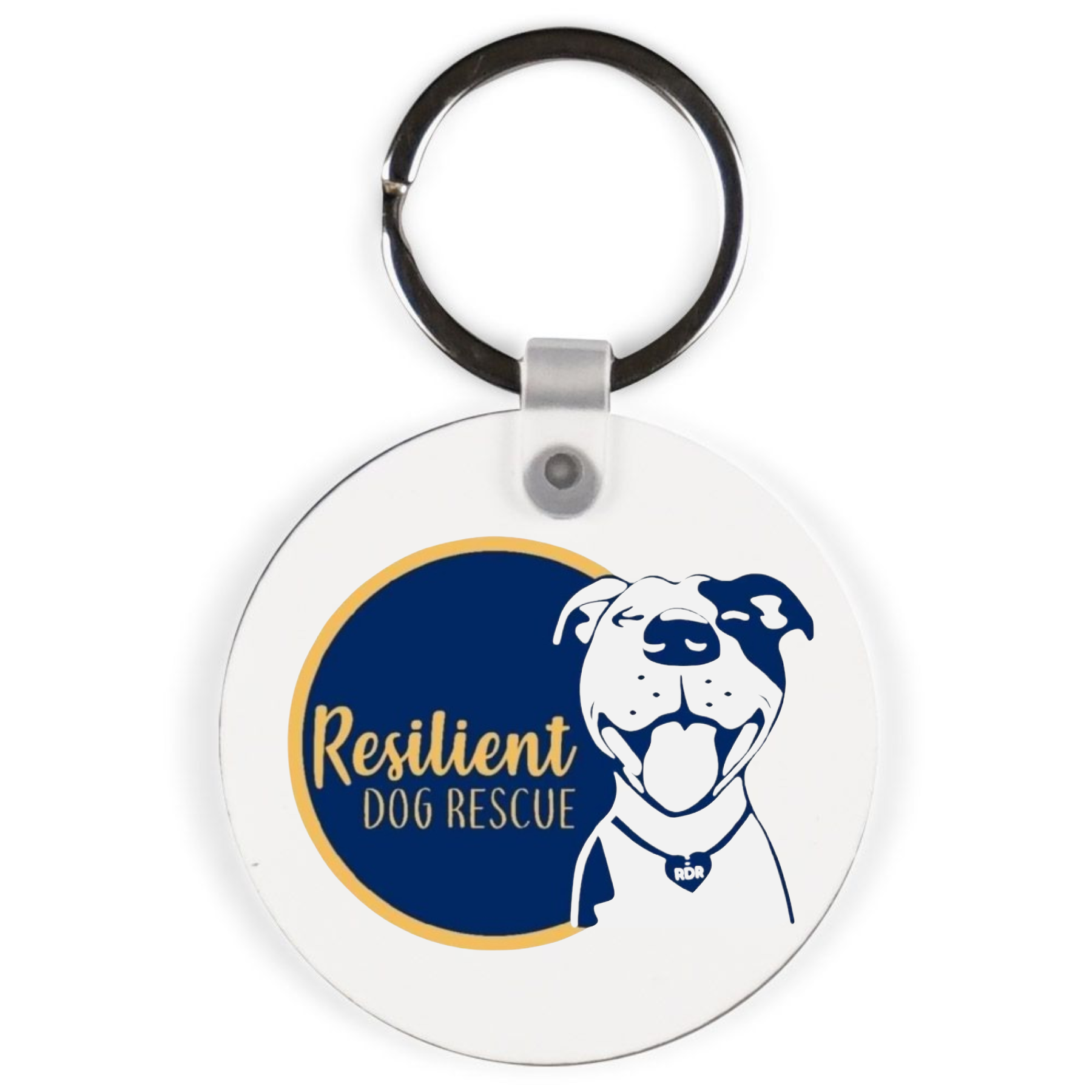 Resilient Dog Keychains Double-Sided Key Chain - Ruff Life Rescue Wear