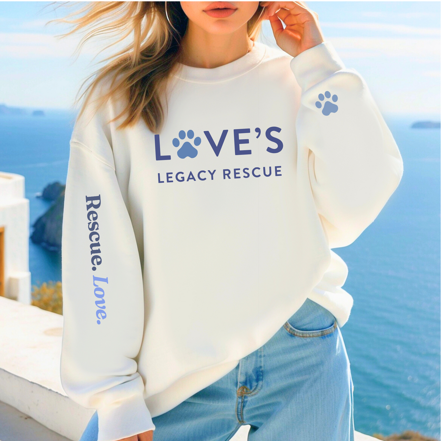 Love's Sweatshirts (Available in several colors) - Ruff Life Rescue Wear