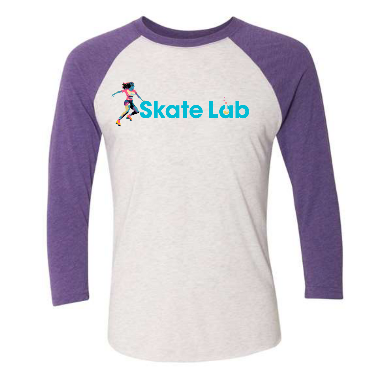 Skate Lab Unisex Triblend Raglan Tee – 3 Colors & 3 Designs - Ruff Life Rescue Wear