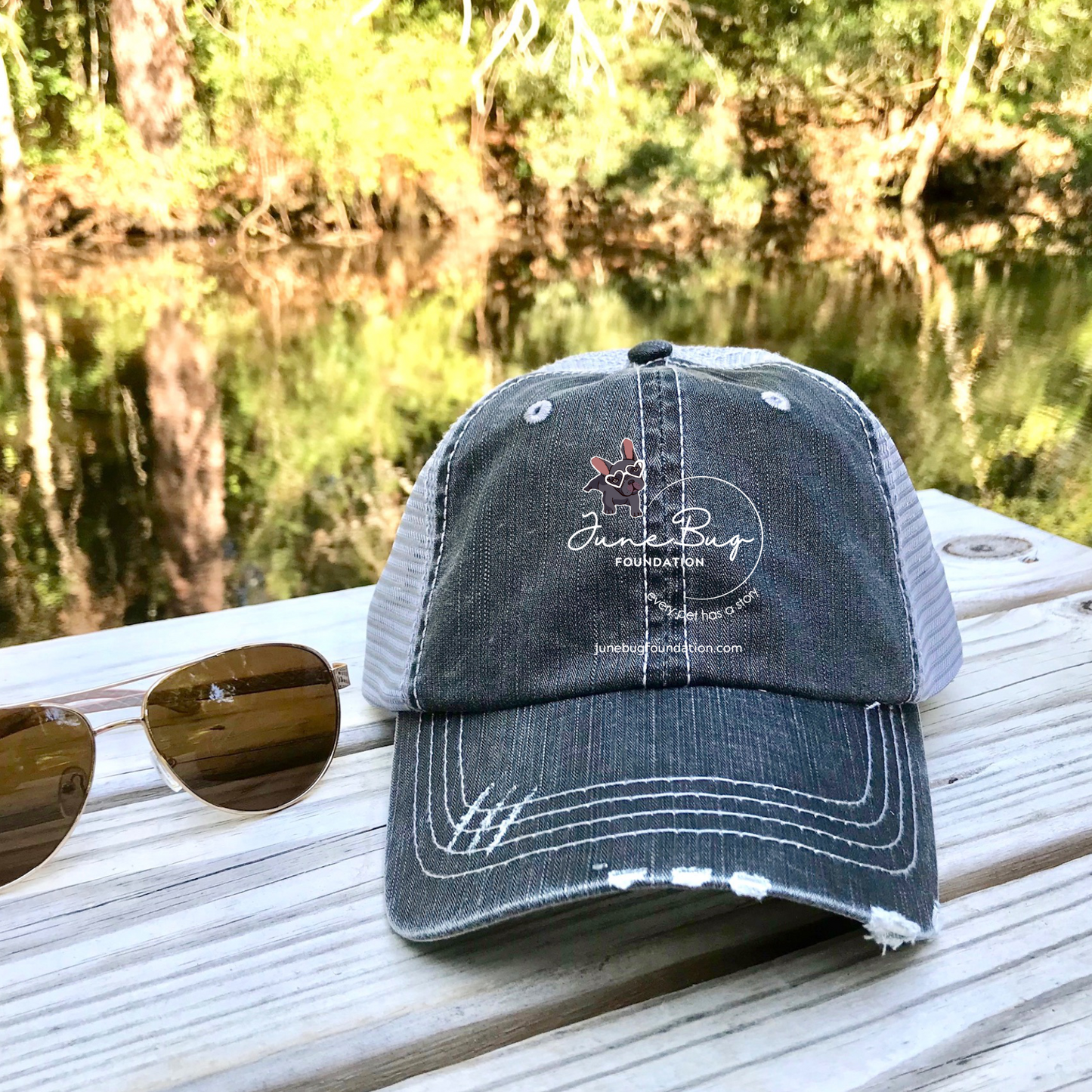 June Bug Vintage Trucker Hats - Ruff Life Rescue Wear