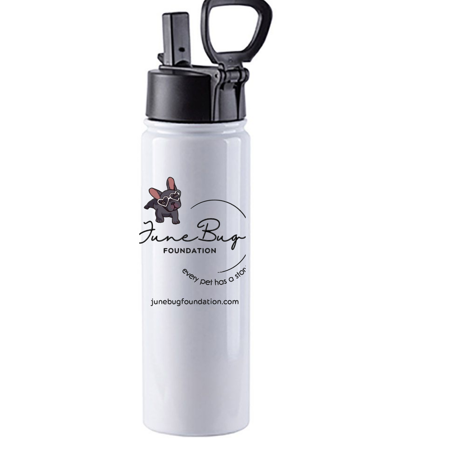 June Bug 22 oz Water Bottle Logo - Ruff Life Rescue Wear