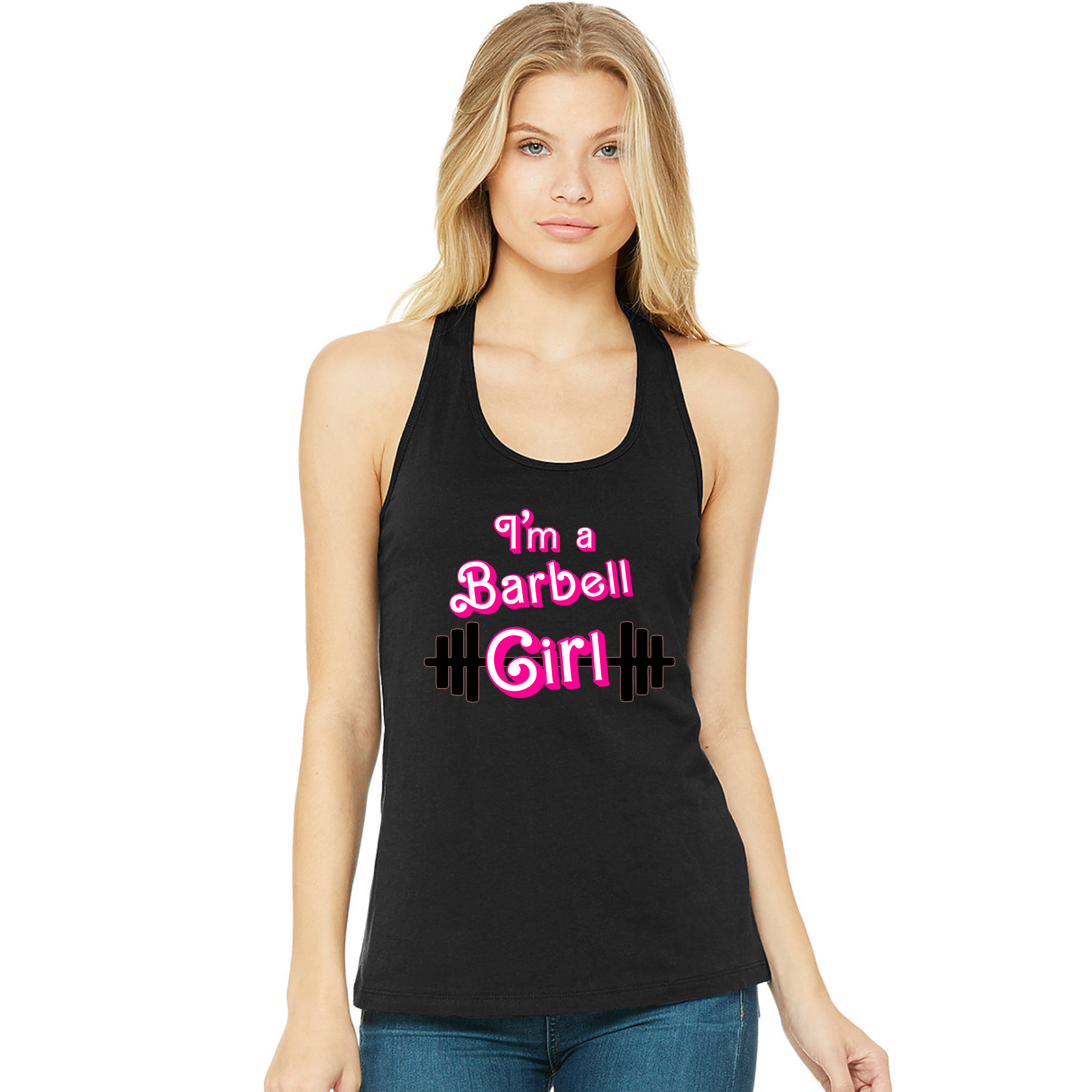 6008 Racerback Barbell Tank - Ruff Life Rescue Wear