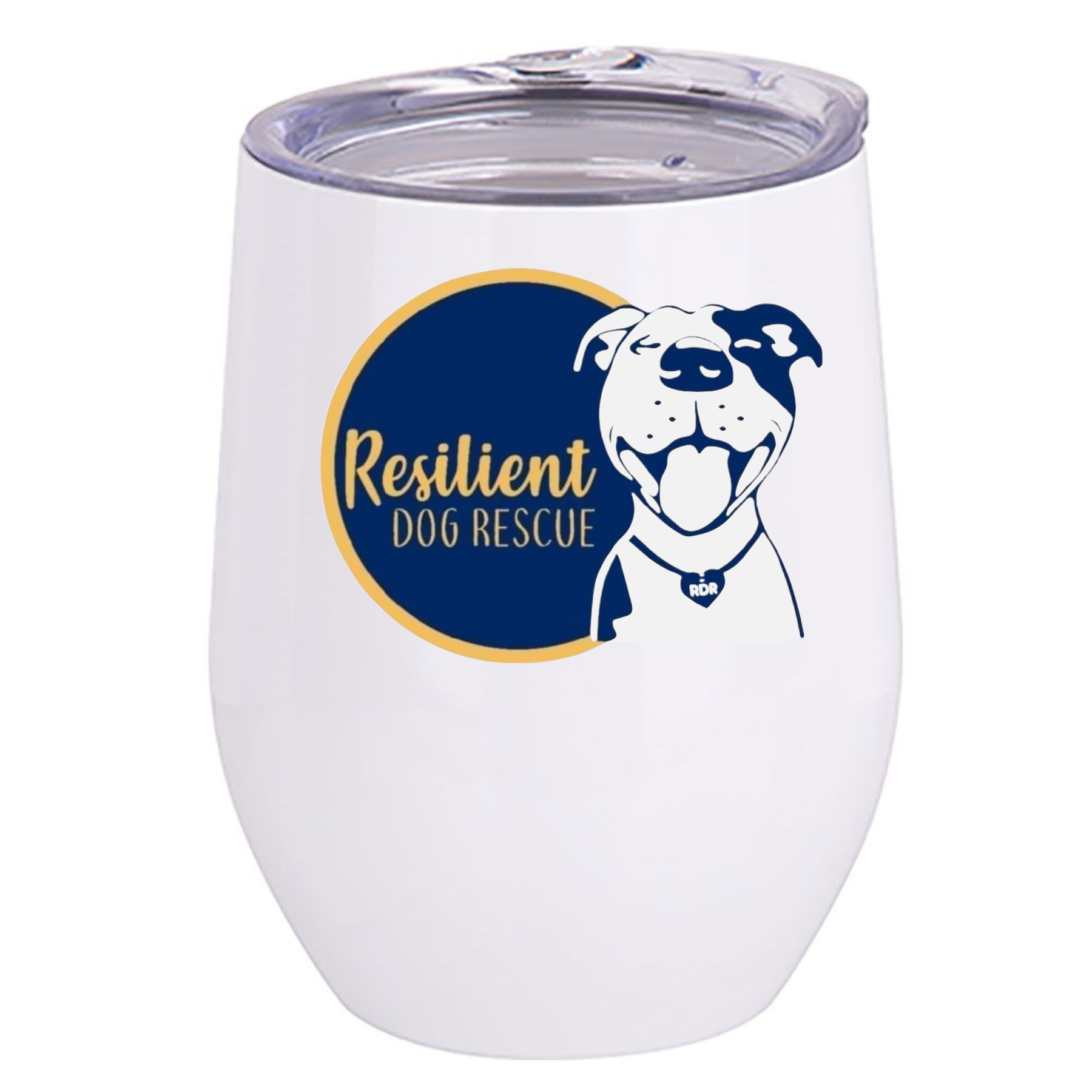 Resilient Dog Wine Tumbler - Ruff Life Rescue Wear