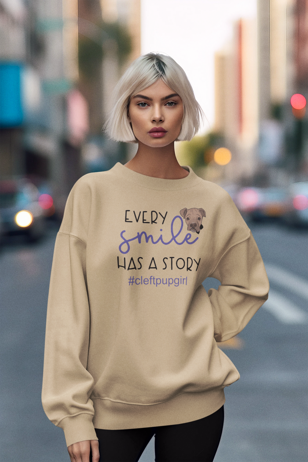 Cleft Pup Brigade Story Sweatshirt (available in several colors)
