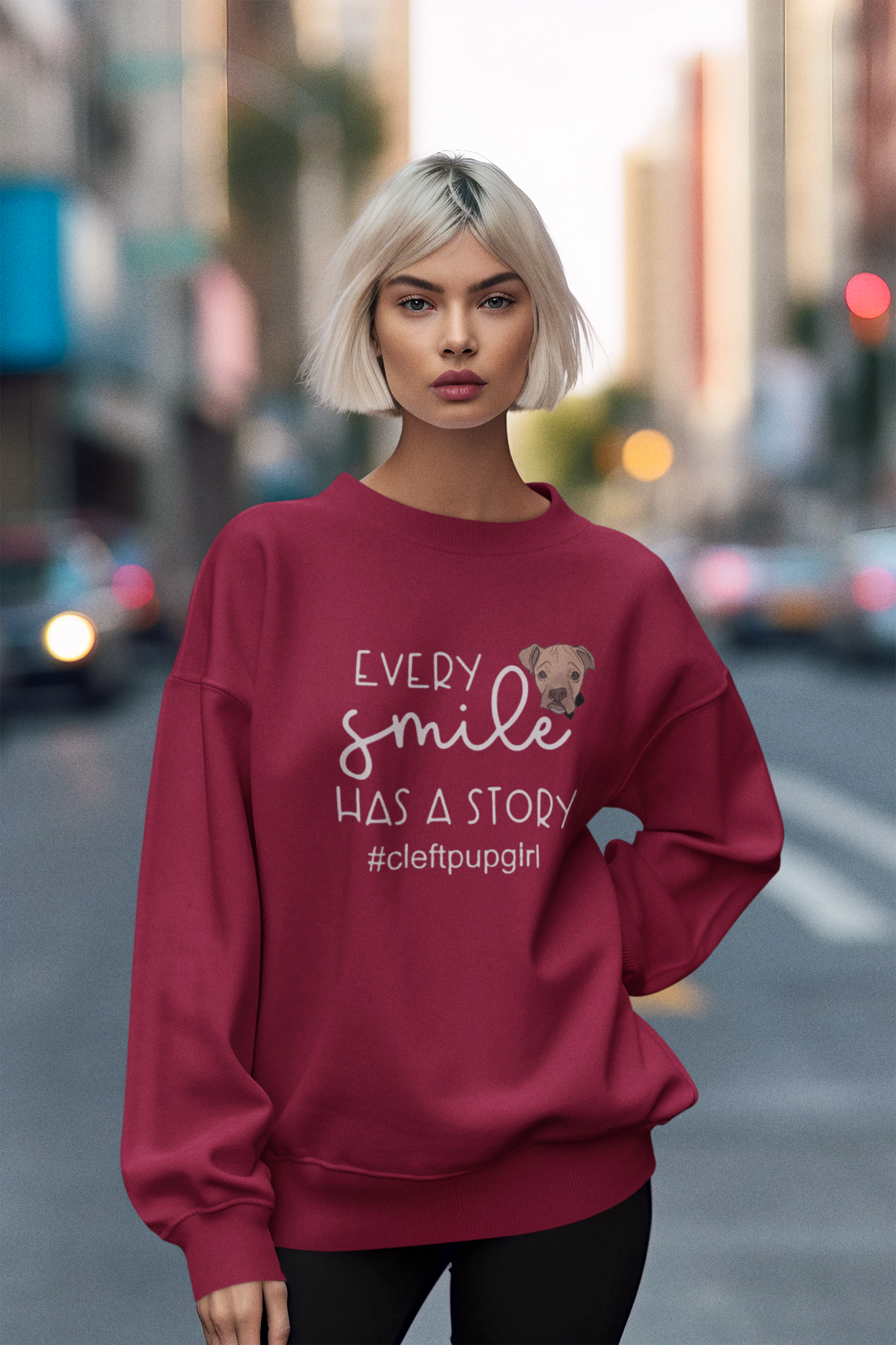 Cleft Pup Brigade Story Sweatshirt (available in several colors)
