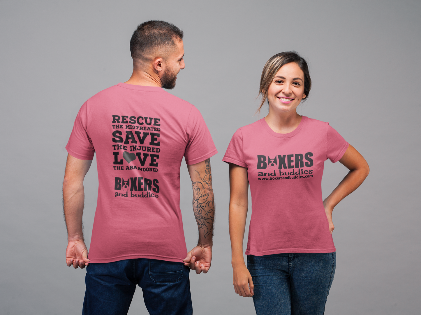 Boxers and Buddies Unisex Tee (available in several colors) - Ruff Life Rescue Wear