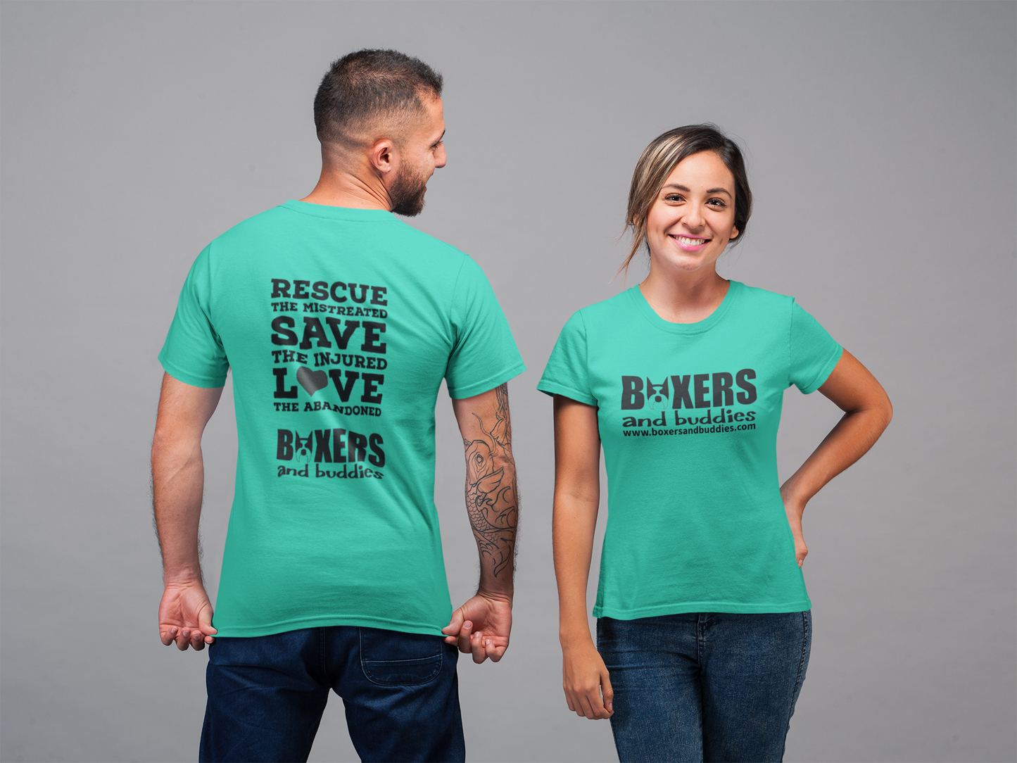 Boxers and Buddies Unisex Tee (available in several colors) - Ruff Life Rescue Wear