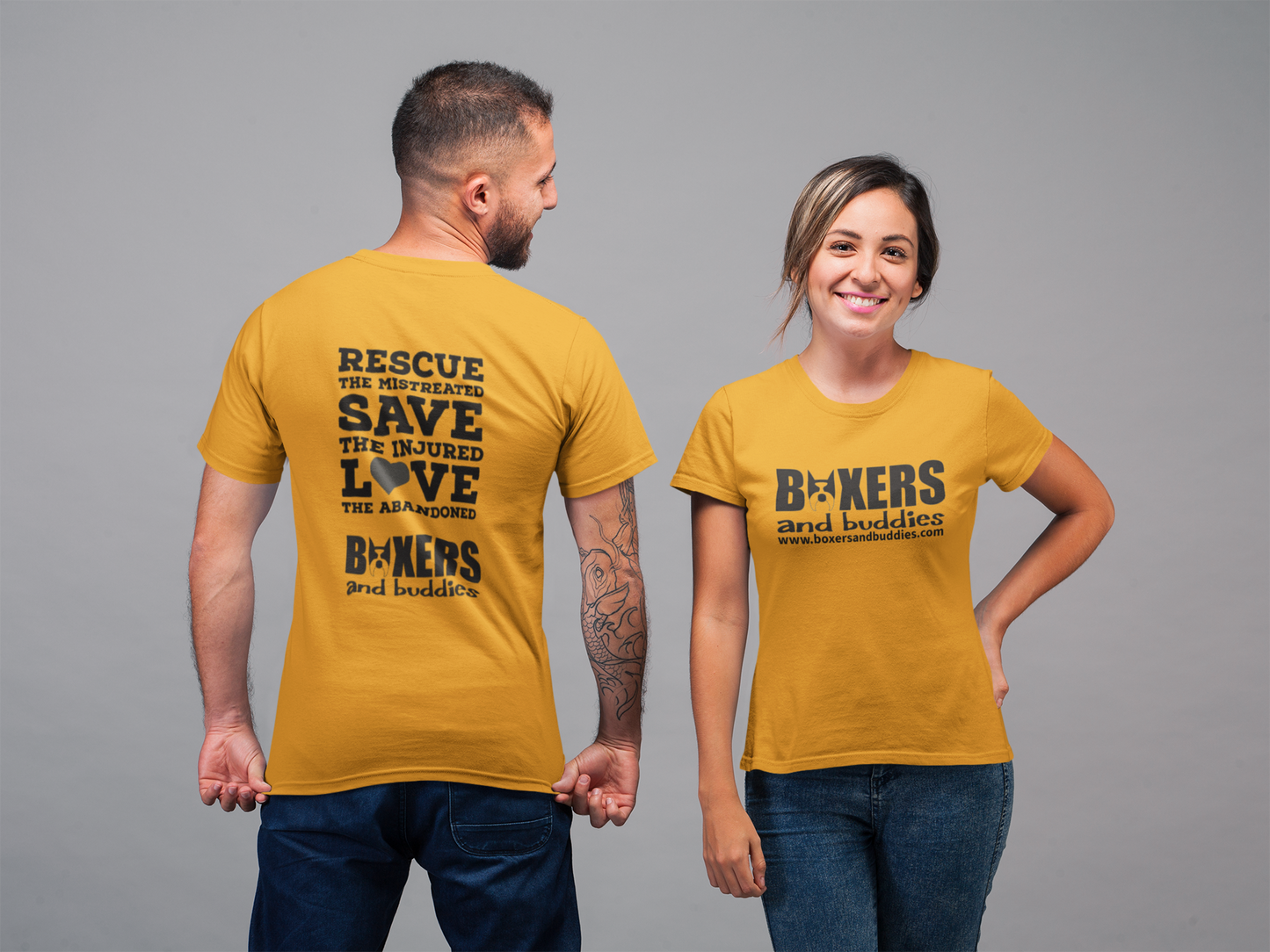 Boxers and Buddies Unisex Tee (available in several colors) - Ruff Life Rescue Wear