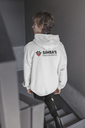 Simba's Back Print Heart Pullover Hoodie (Available in several colors)