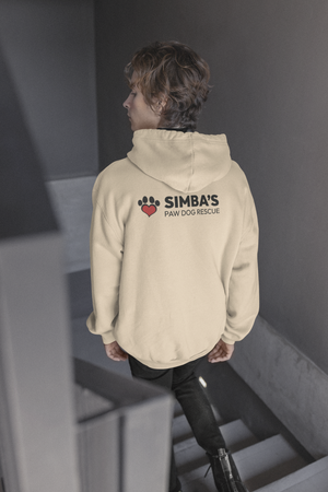Simba's Back Print Heart Pullover Hoodie (Available in several colors)