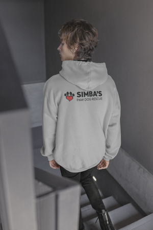 Simba's Back Print Heart Pullover Hoodie (Available in several colors)