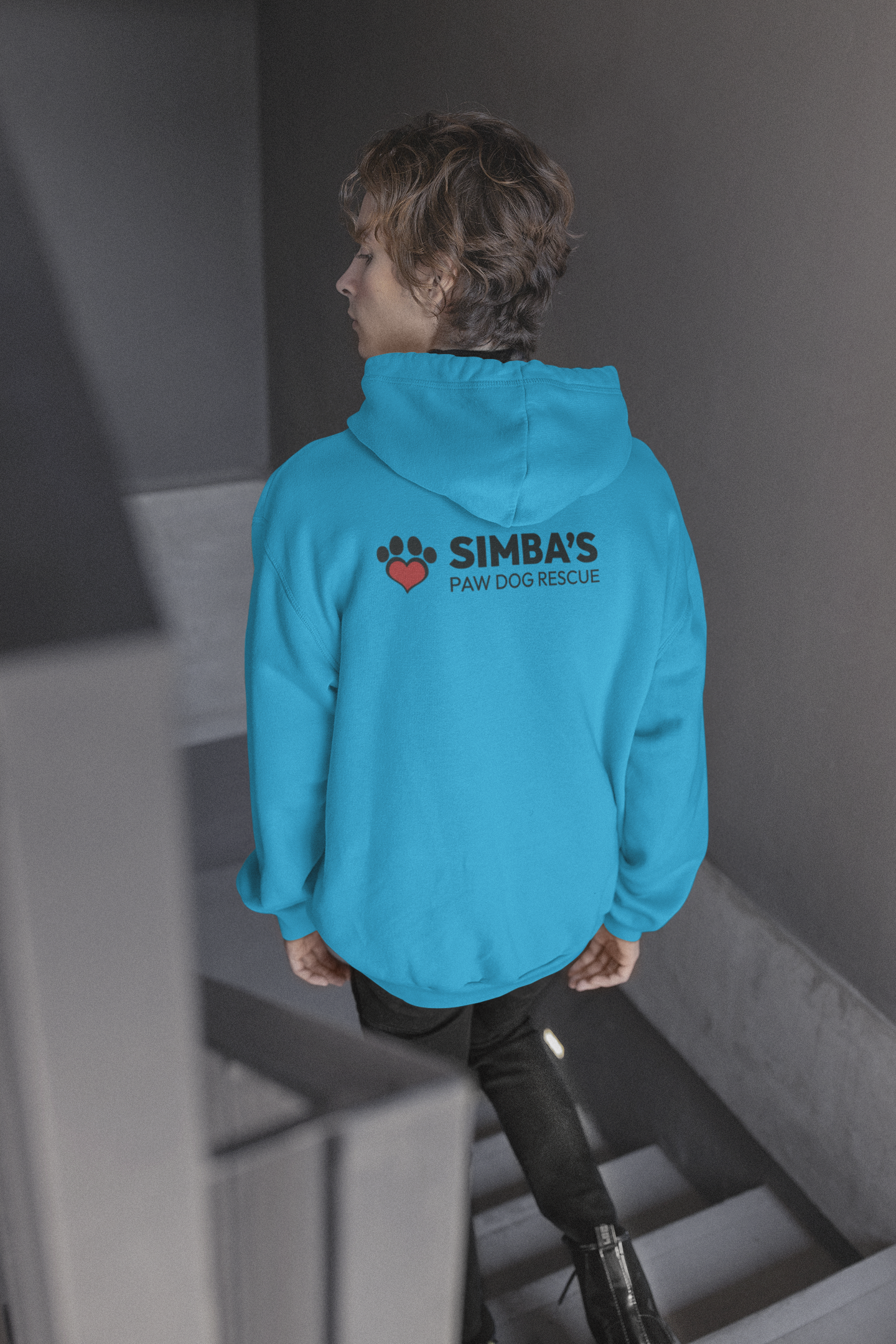 Simba's Back Print Heart Pullover Hoodie (Available in several colors)