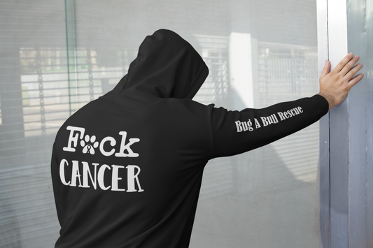 F*ck Cancer Bug a Bull Rescue - Unisex Zipper Hoodie Available in several colors - Ruff Life Rescue Wear