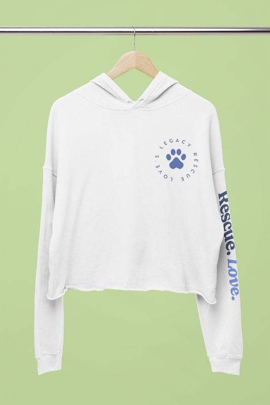 Love's Rescue Crop Hoodie - Ruff Life Rescue Wear